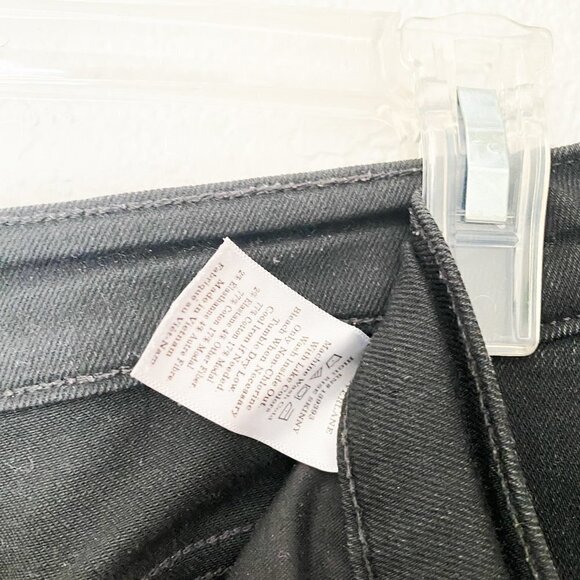 🦋 EVERLANE Black The High Rise Skinny Jeans 28 Casual Comfy Boho Retro Goth - Picture 4 of 5